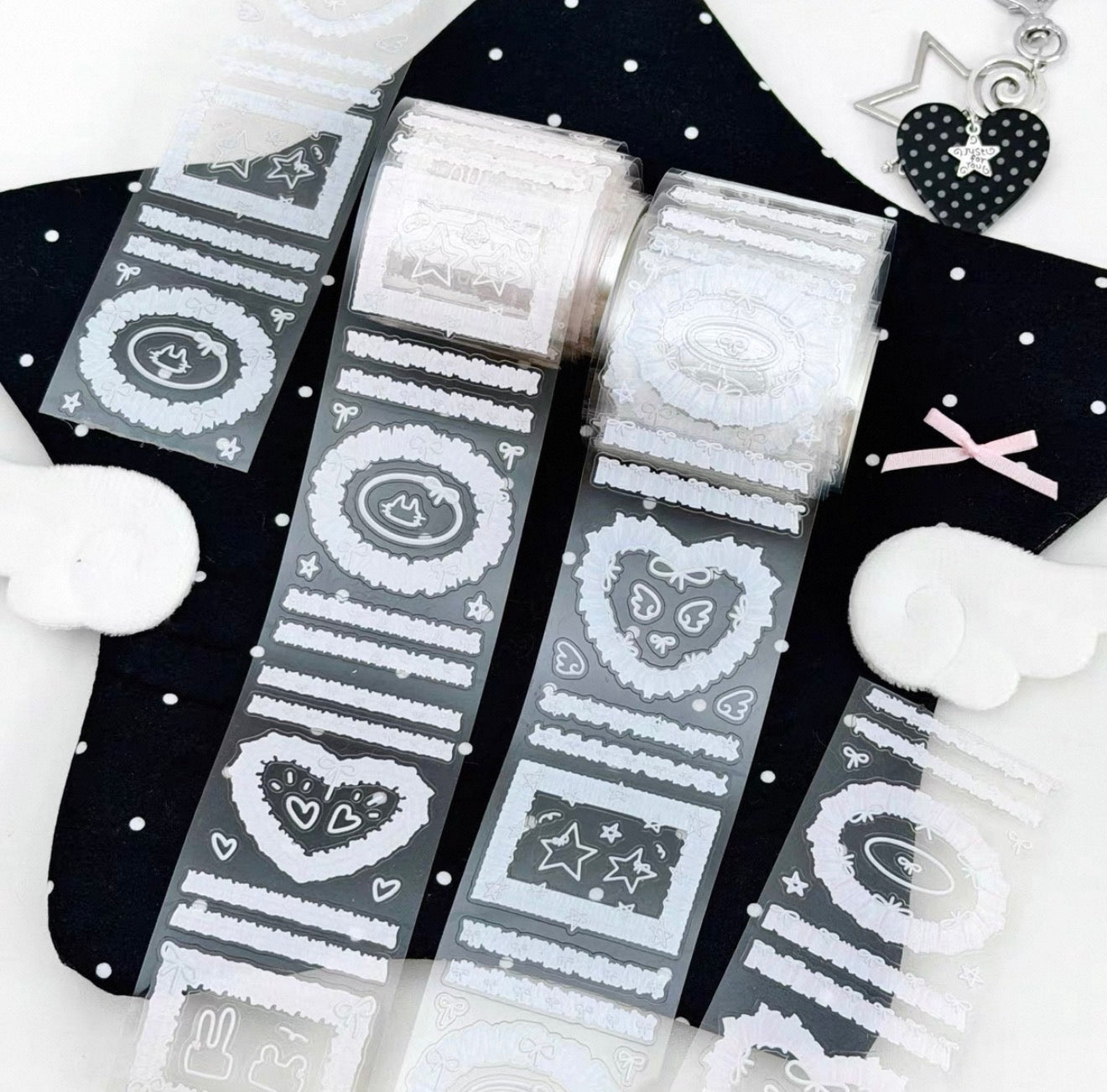 {bali studio} lace frames kiss cut tape