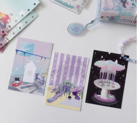 {paradise revolving restaurant} a7 postcard set