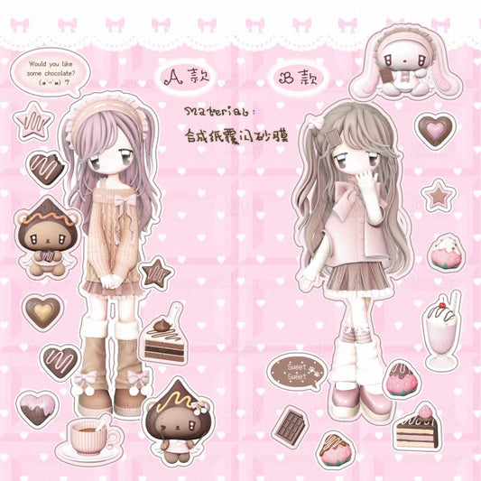 {caramel rain} type a and b chocolate girl