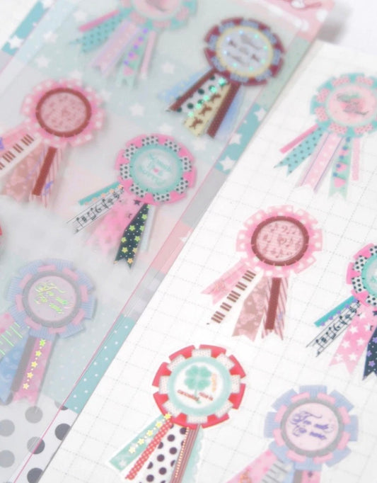 {pearly button} soft rosette