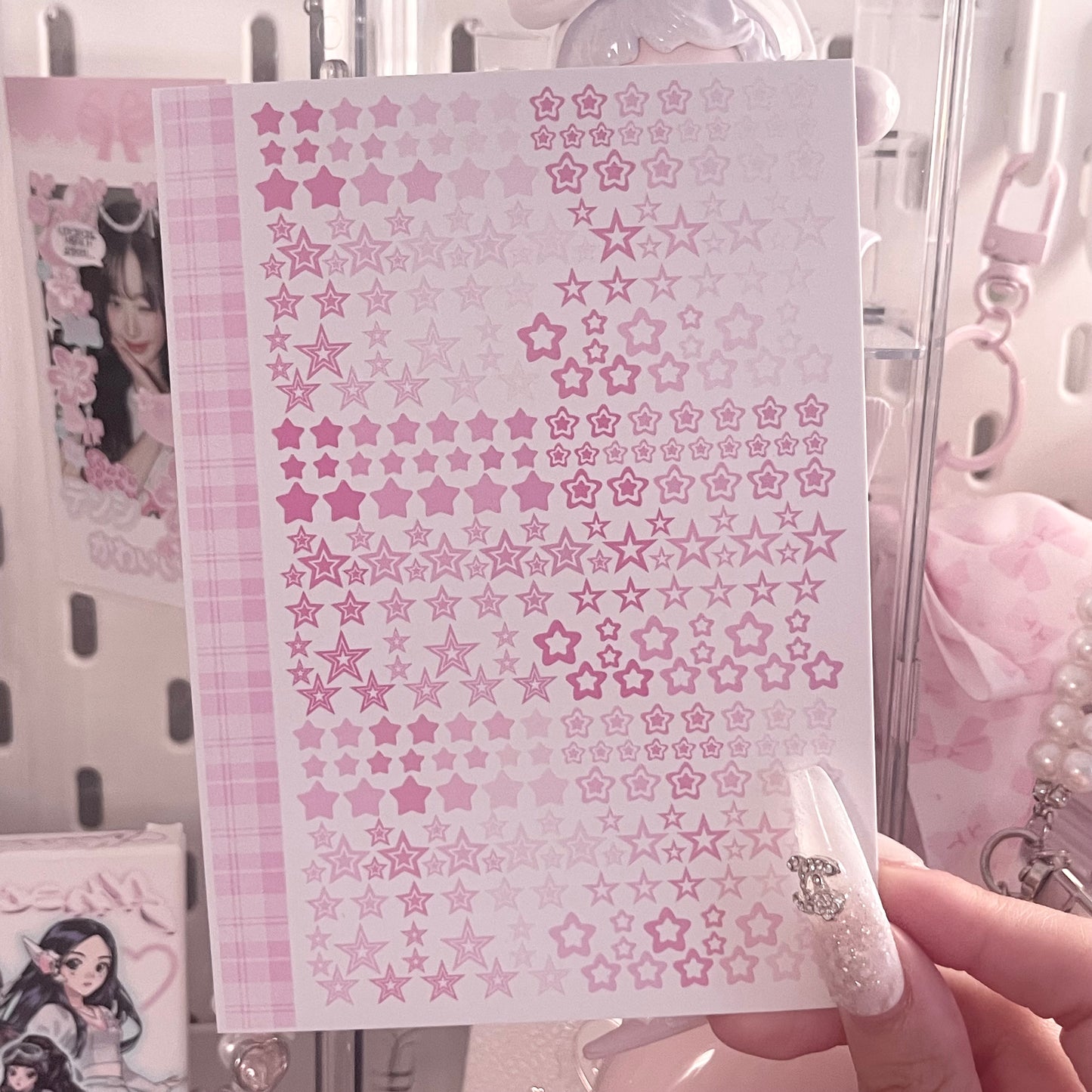 {c-艺术家} color parts : pink stars