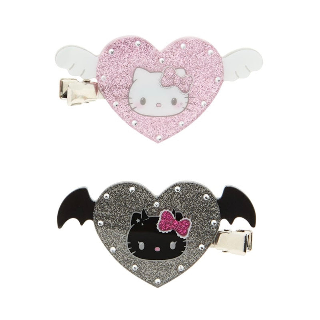 {JAPAN} hello kitty angel & little devil hair clip