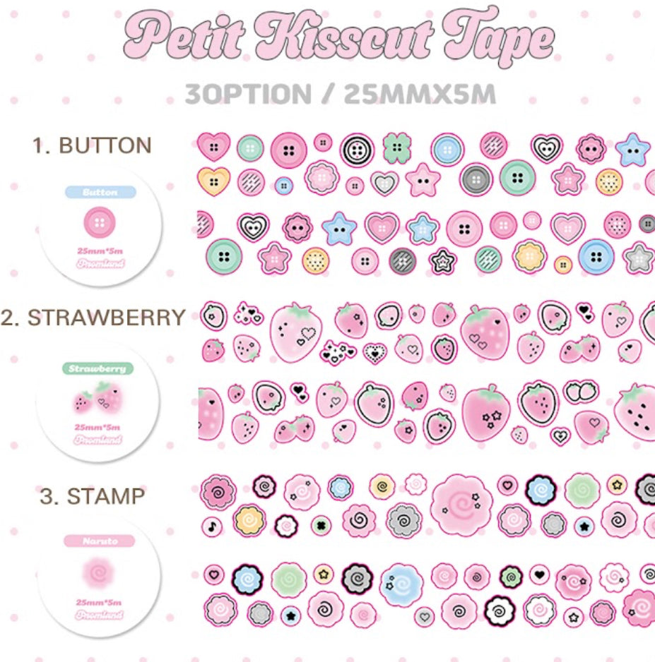 {hipromland} petit kiss cut tape