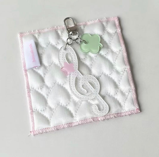 {becood} strawberry lucky note acrylic keychain