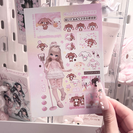 {c-艺术家} bjd : rabbit tea party doll