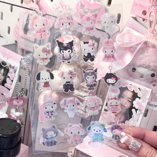 {c-艺术家} sanrio plush keychains