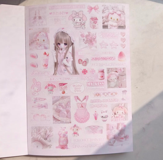 {c-贴纸书} 30p love story sticker book