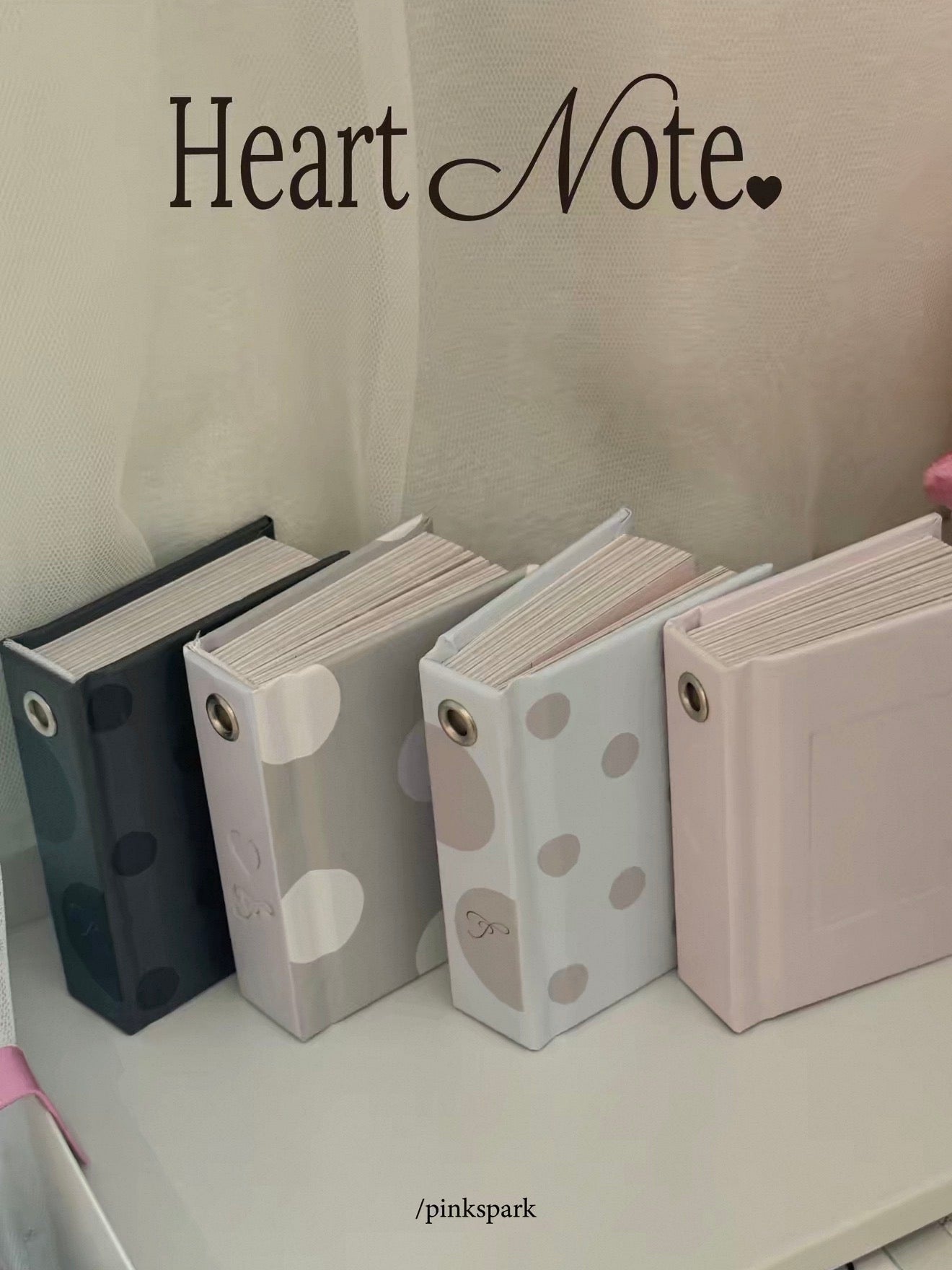 {pinkspark} heart note