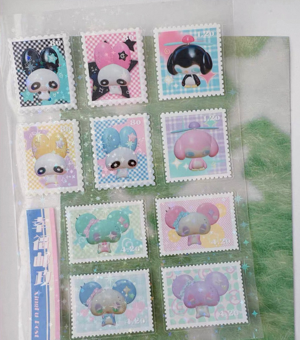 {paradise revolving restaurant} lucky post stamp