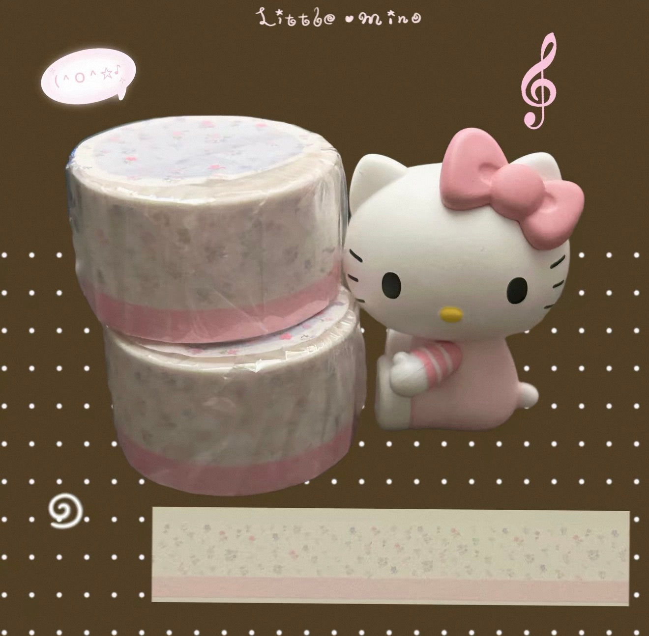 {littlemino} broken flower stitching washi tape