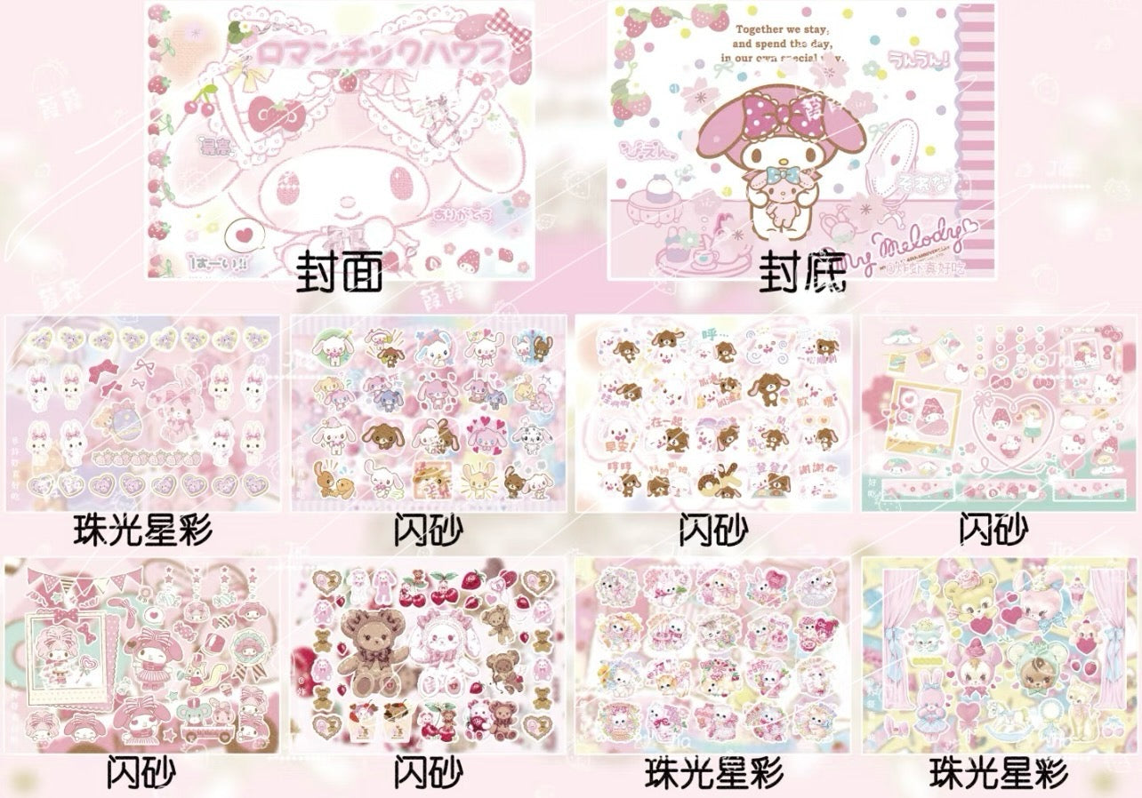 {c-艺术家} 30 page pink my melody sticker book