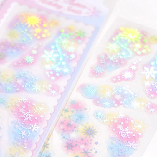 {pearly button} holiday seals