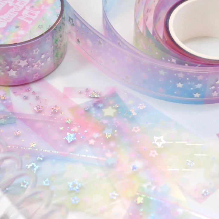 {pearly button} milky stardust tape