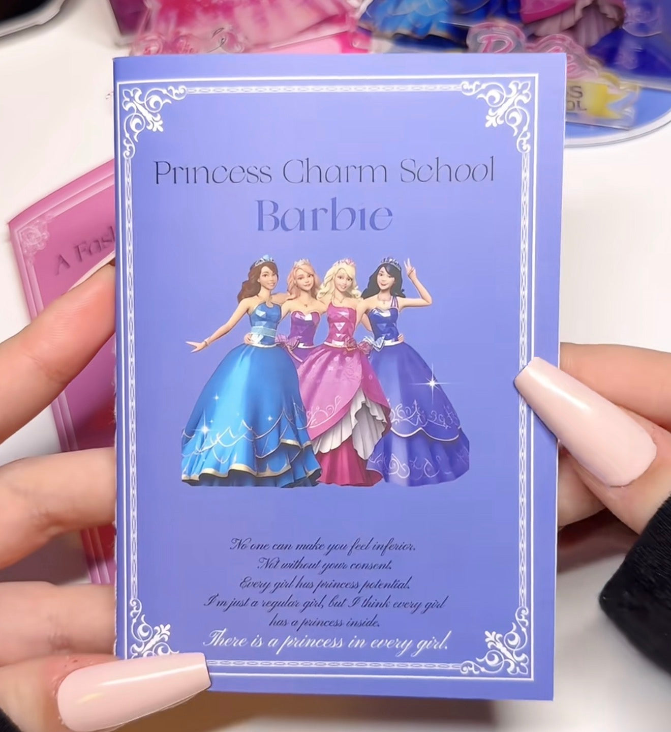 {c-贴纸书} barbie scene deco notebook