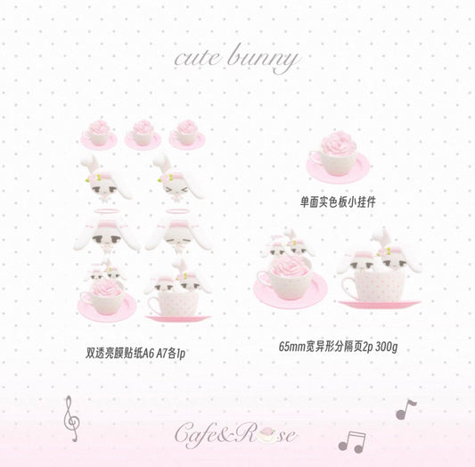 {nnocryy} cute bunny sticker set