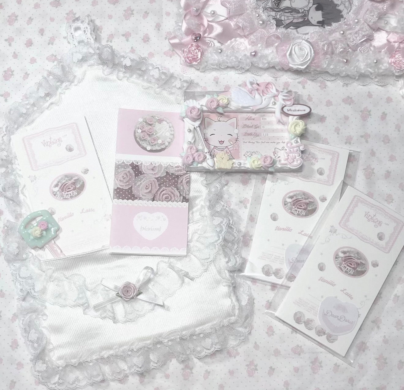 {DearDoris} rose cake long note set
