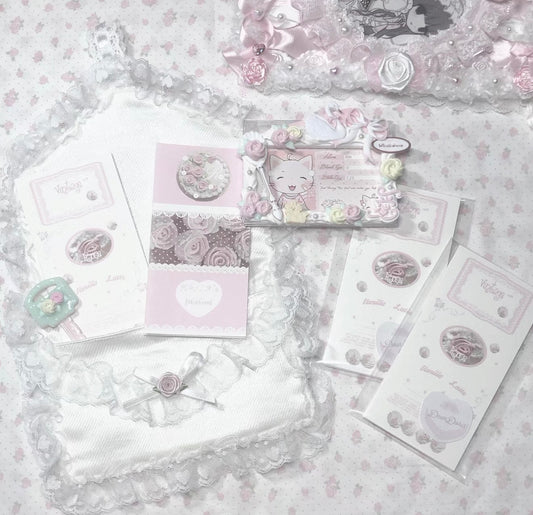 {DearDoris} rose cake long note set