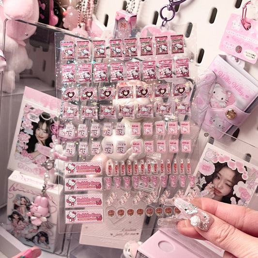 {c-艺术家} little pink hello kitty emojis