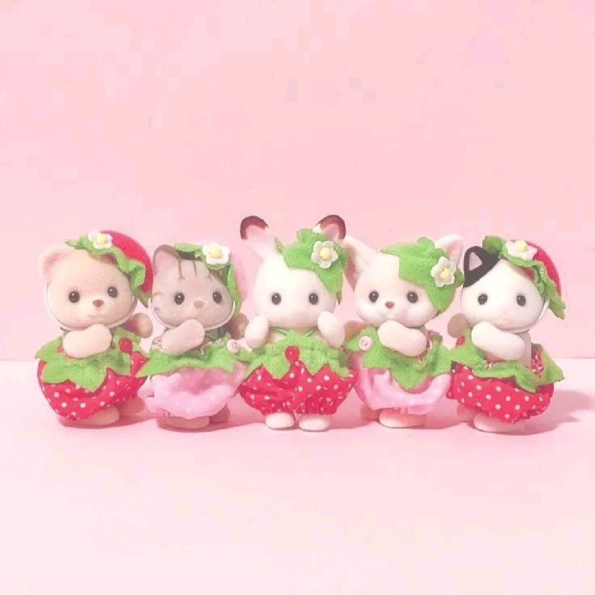 {JAPAN} sylvanian families strawberry baby set of 5