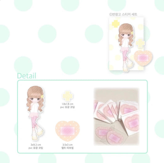 {coral tree} bandaid sticker set