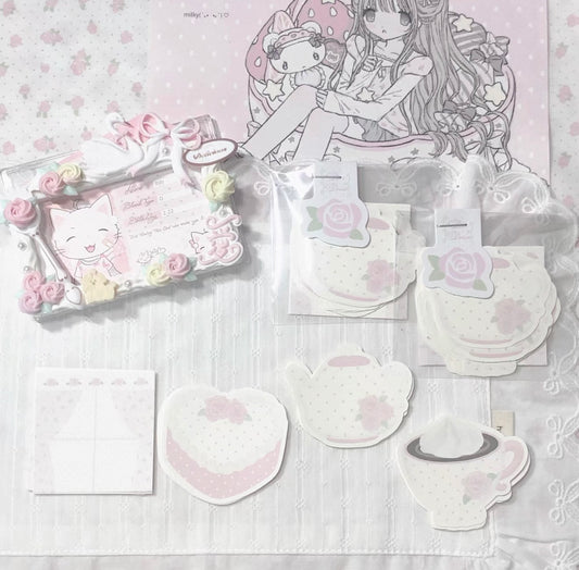 {DearDoris} rose cafe note set