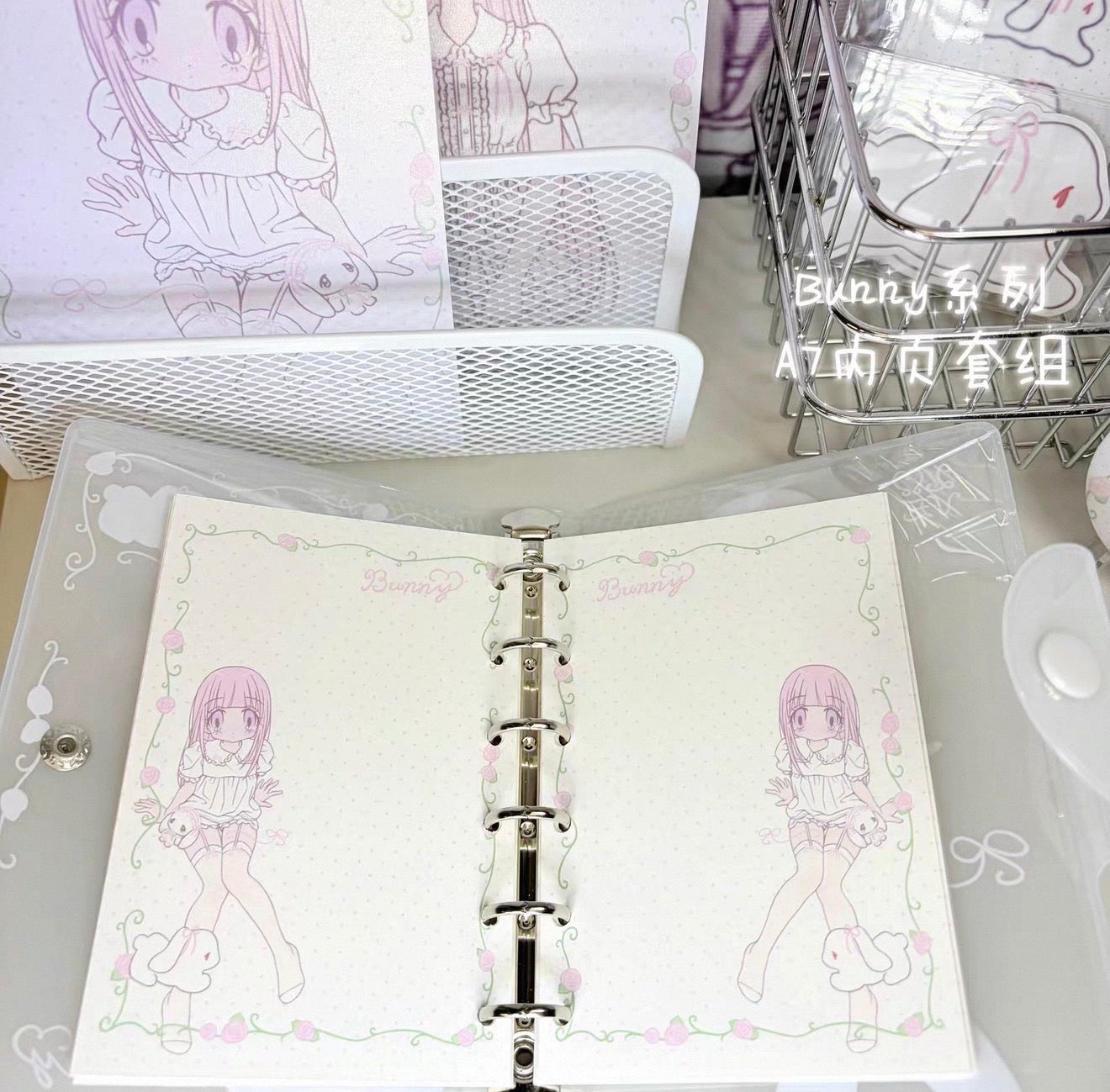 {sanako x pumpum} 40p a7 binder refill set