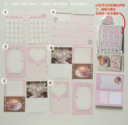 {heart bunny} m5/a7 rose coffee refill set