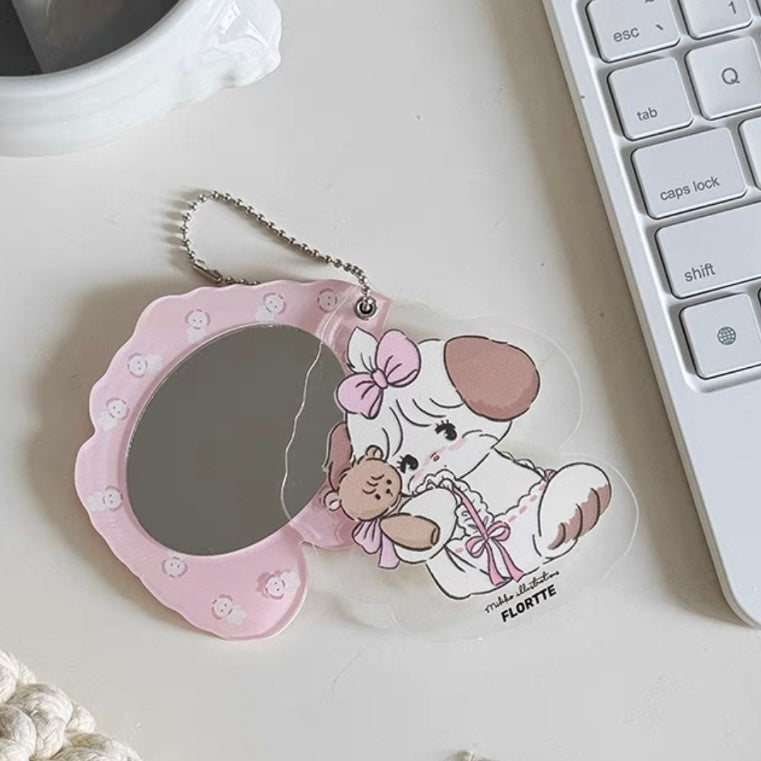 {flortte} flortte x mikko mirror keychain