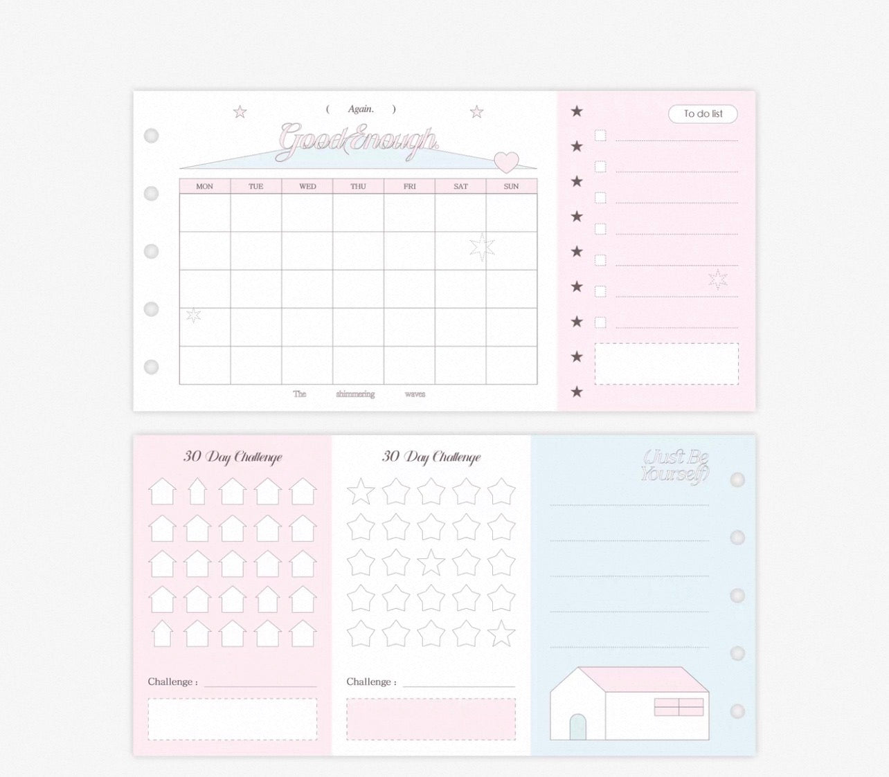 {ribbon shop} tri-fold binder refill paper