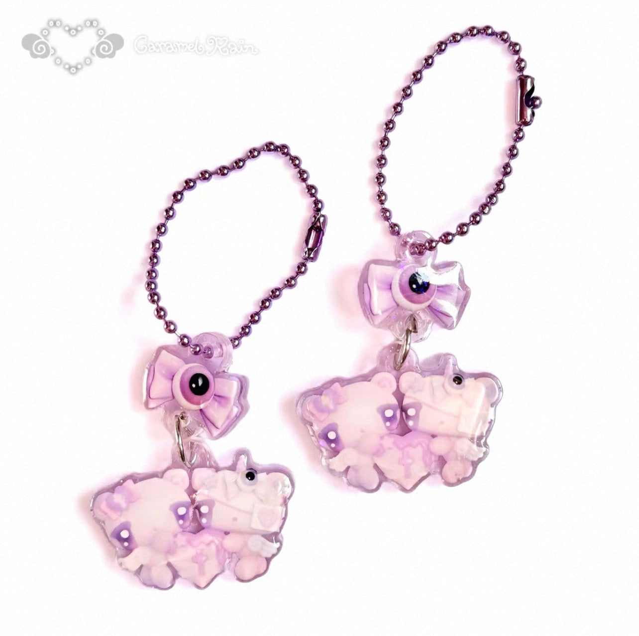 {caramel rain} angel epoxy pendant