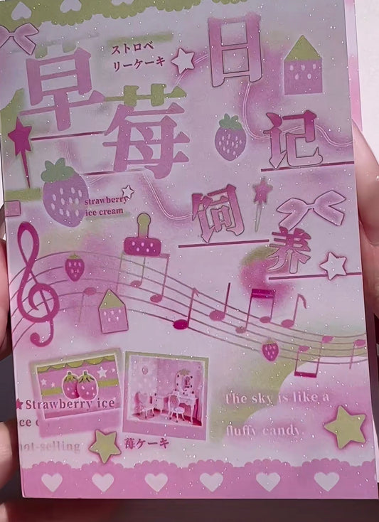 {c-贴纸书} 30p ALL PINK sticker book