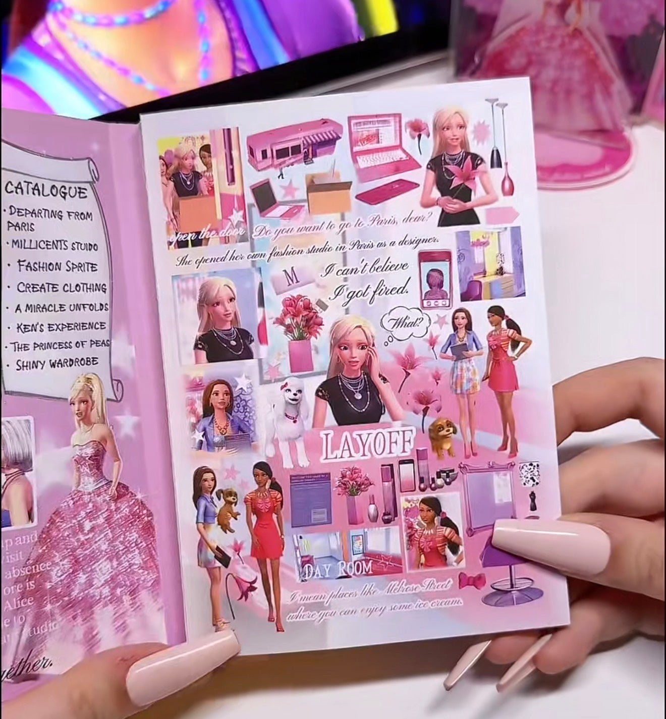{c-贴纸书} barbie fashion fairytale sticker book