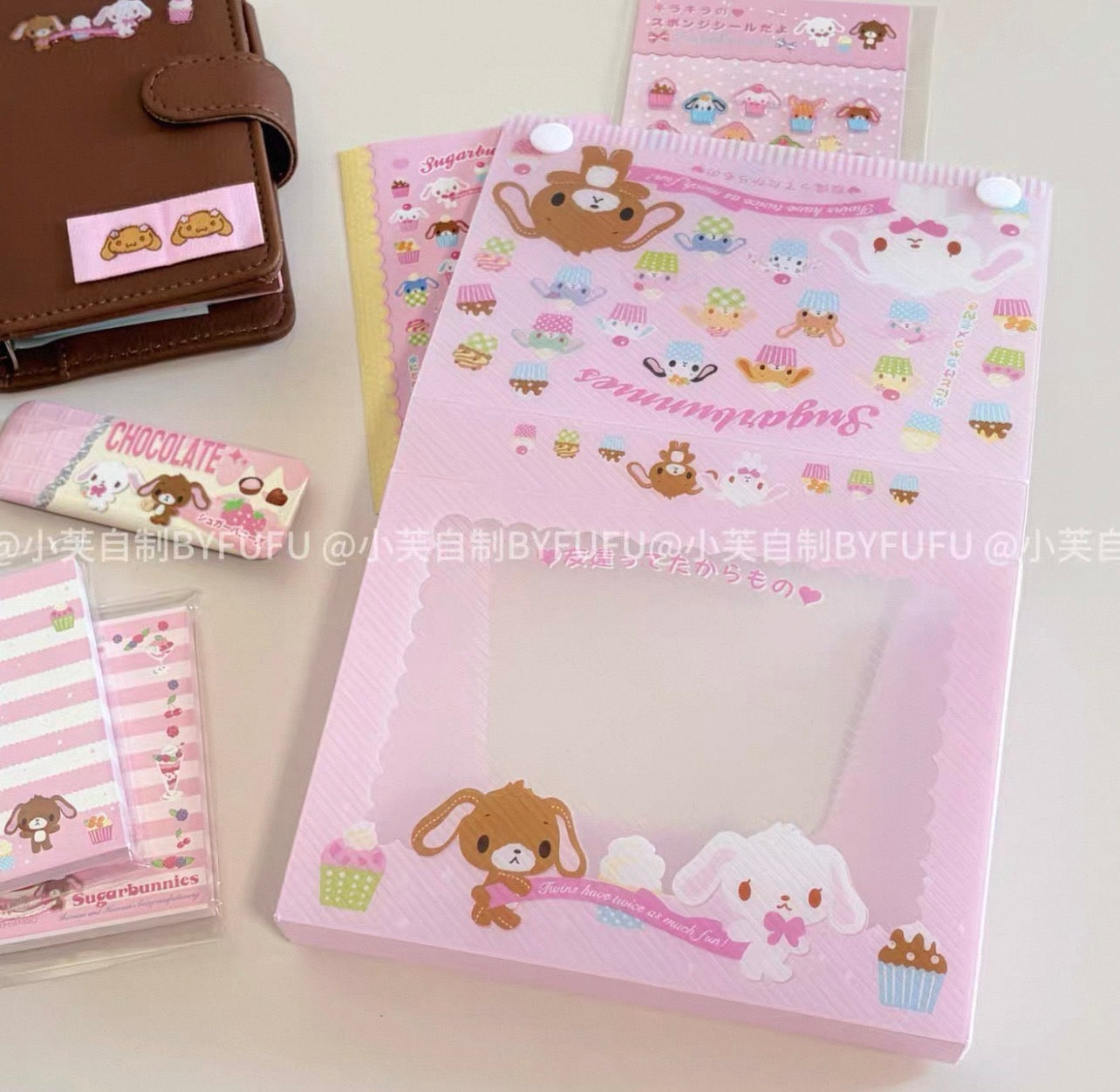 {byfufu} sugarbunnies sweet cupcake pocket storage file