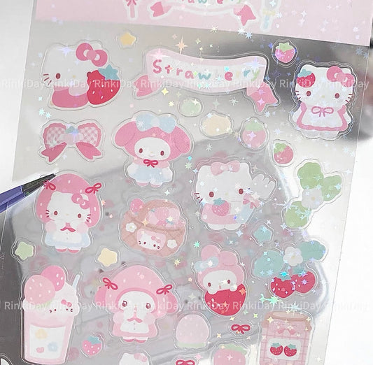 {rinki day} glitter sanrio strawberry