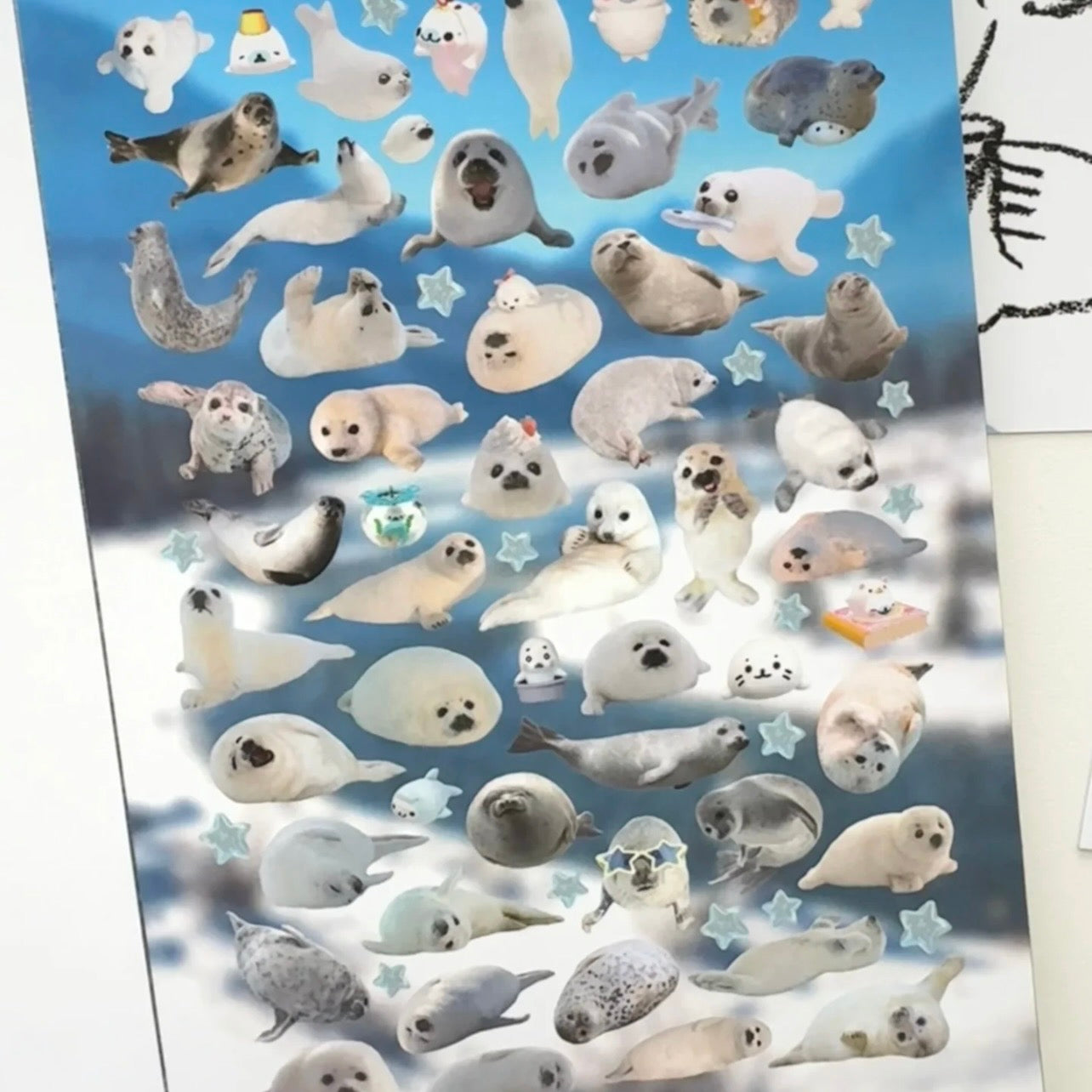 {c-贴纸书} 40 page baby animals sticker book