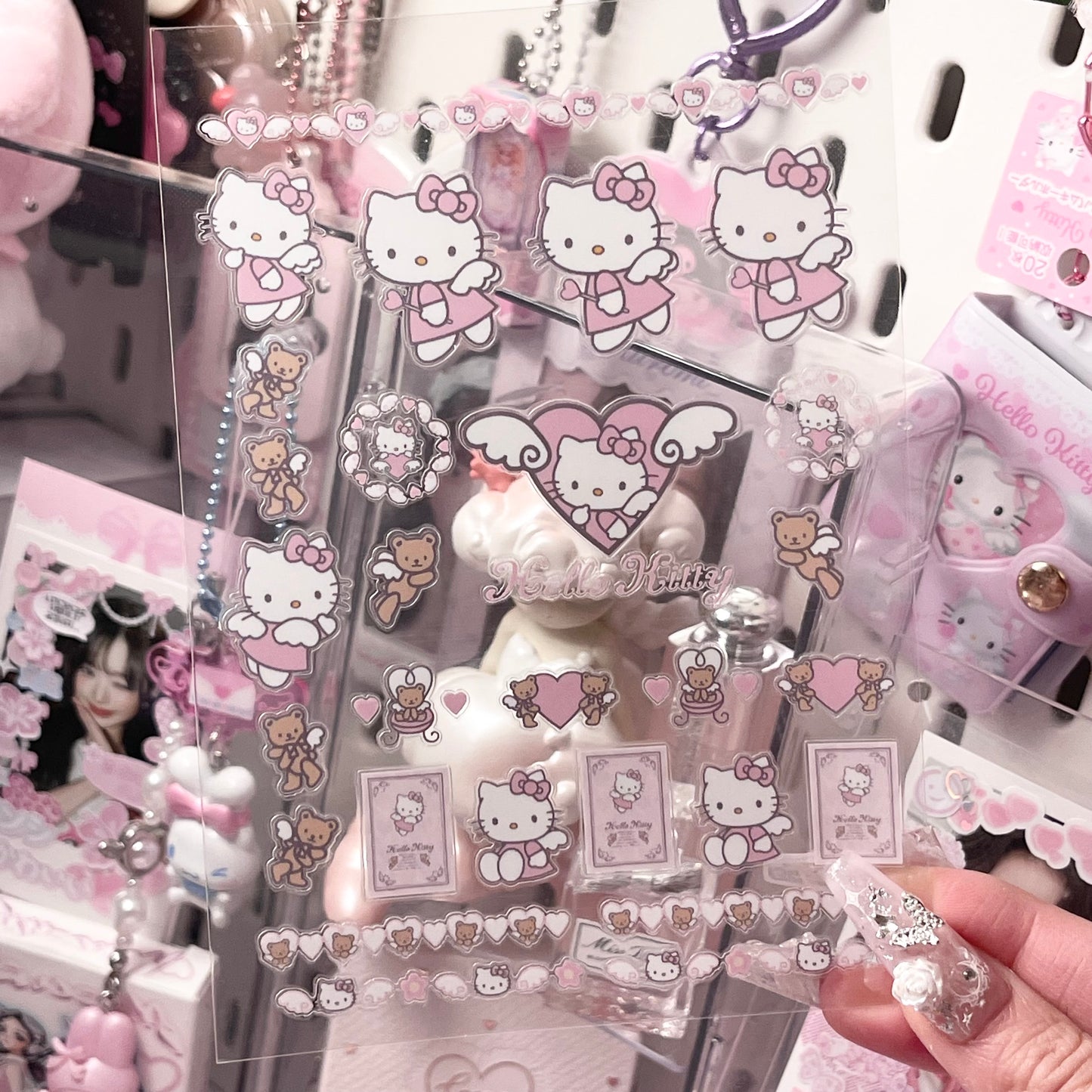 {c-艺术家} pink dreaming hello kitty angel