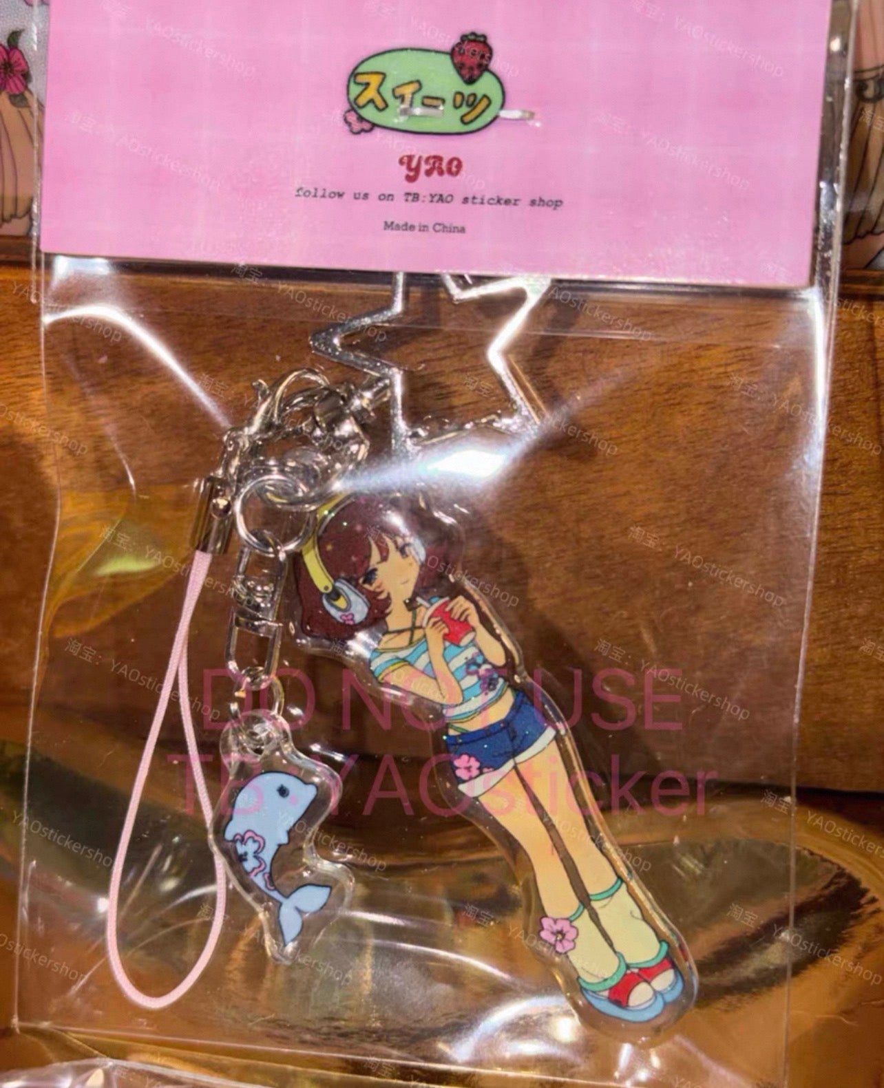 {YAO} island travel blog keychain/clip