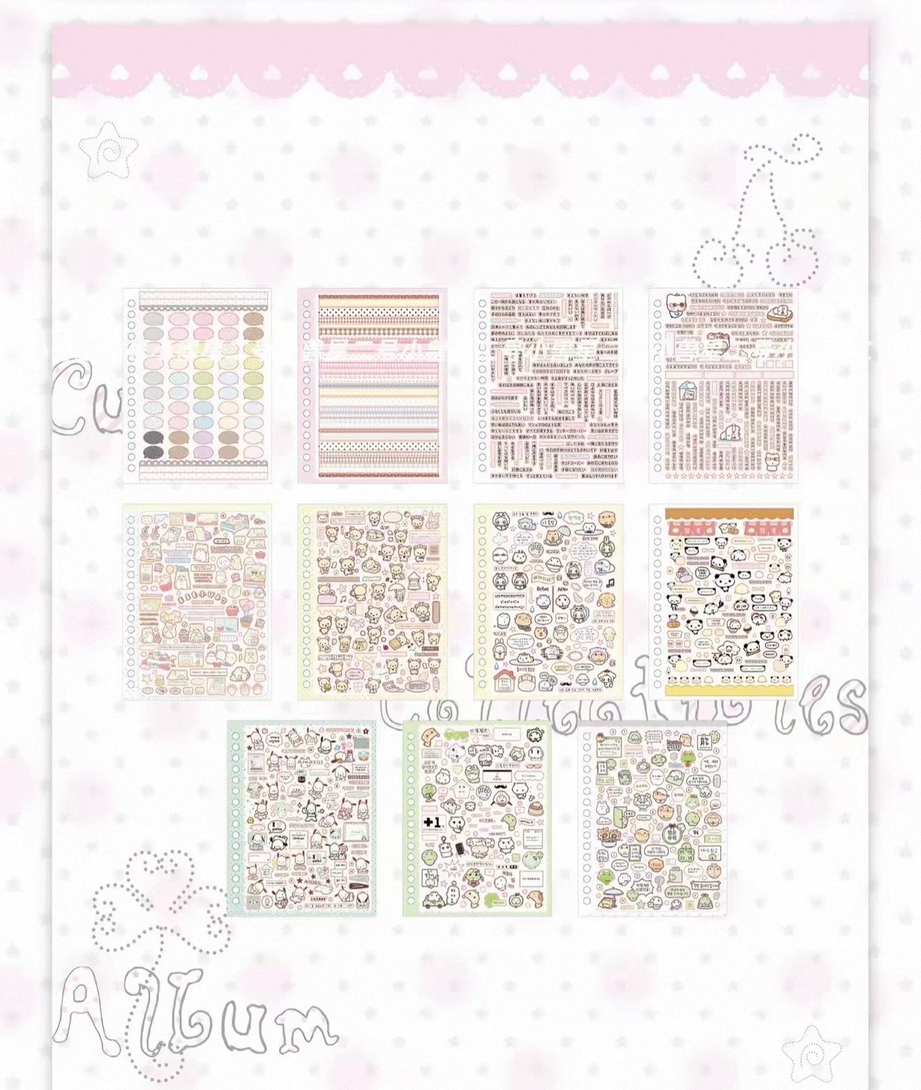 {c-贴纸书} 27p cute collectibles sticker book