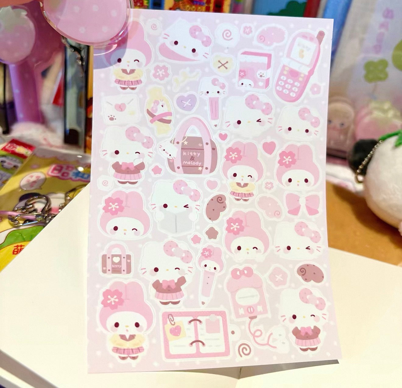 {rinki day} marshmallow hello kitty and my melody school day