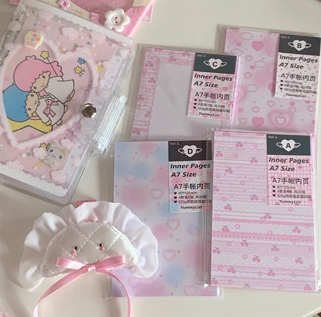 {yummylist} 3 types a7 cherry refill set