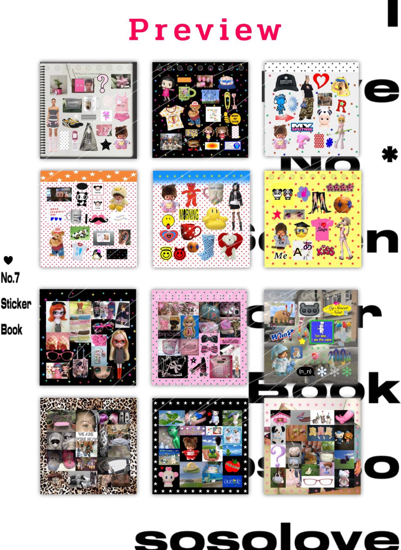 {c-贴纸书} 77.com sosolove 7 sticker books