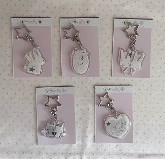 {not cute anymore} dreamy epoxy keychain