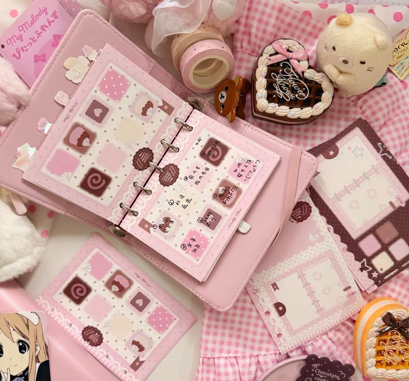 {eating cookies} m5/a7 cream cake binder refill set