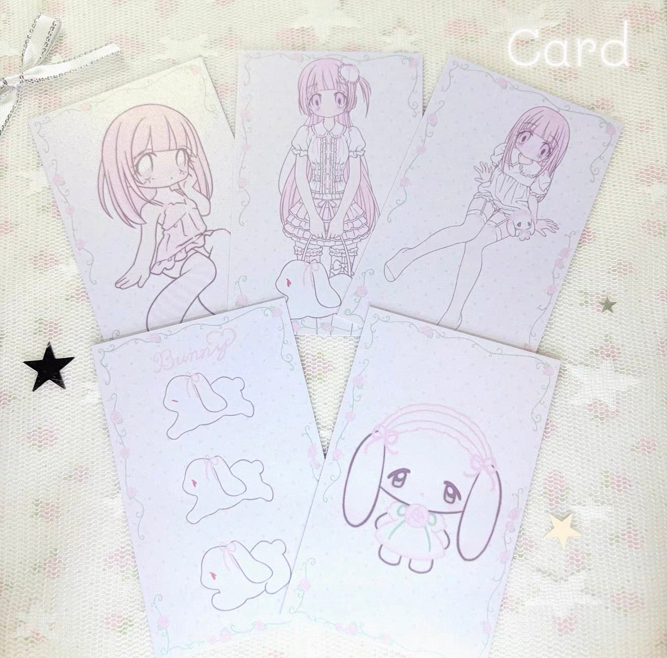 {sanako x pumpum} pearlescent paper card