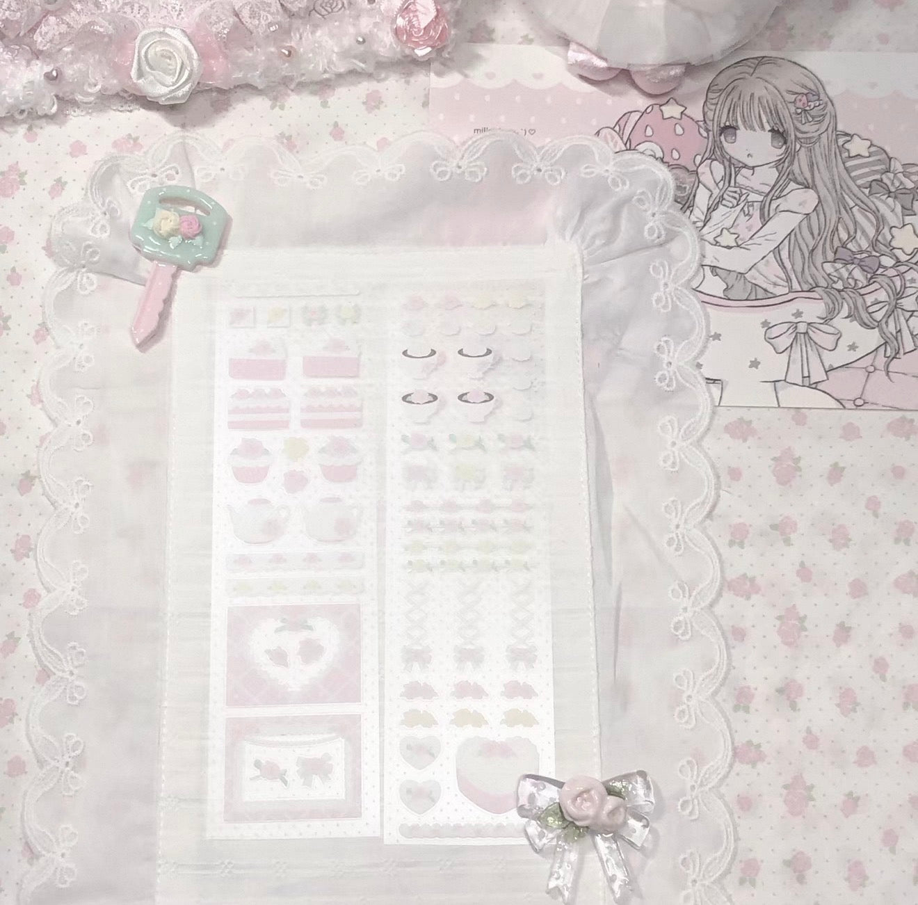 {DearDoris} rosytime kiss cut tape