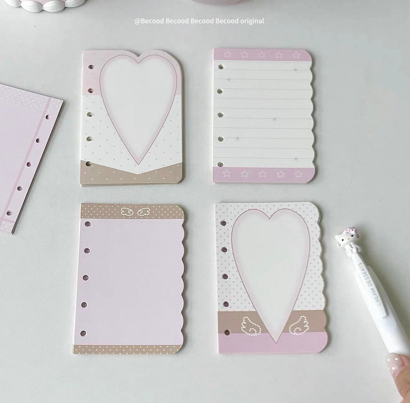 {becood} m5 pink coffee shaped refill set