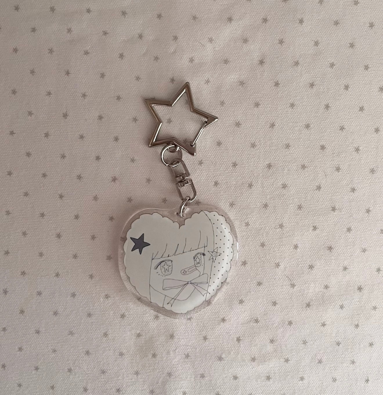{not cute anymore} dreamy epoxy keychain