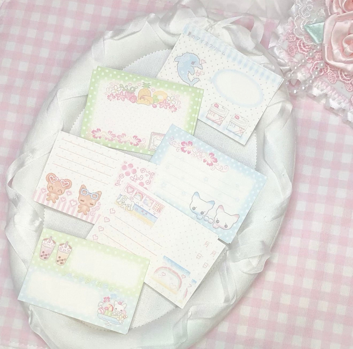 {DearDoris} cute pixel summer memo set