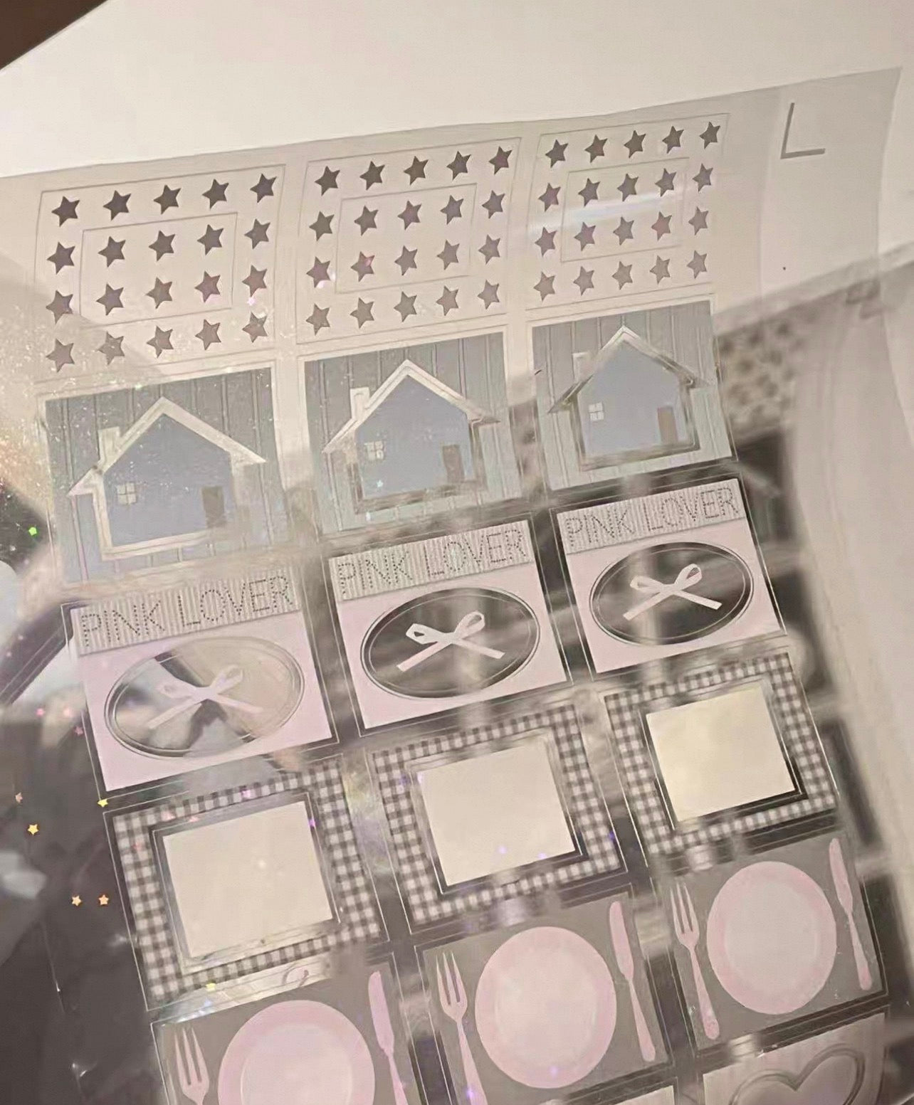 {pinkspark} mini frame kiss cut tape