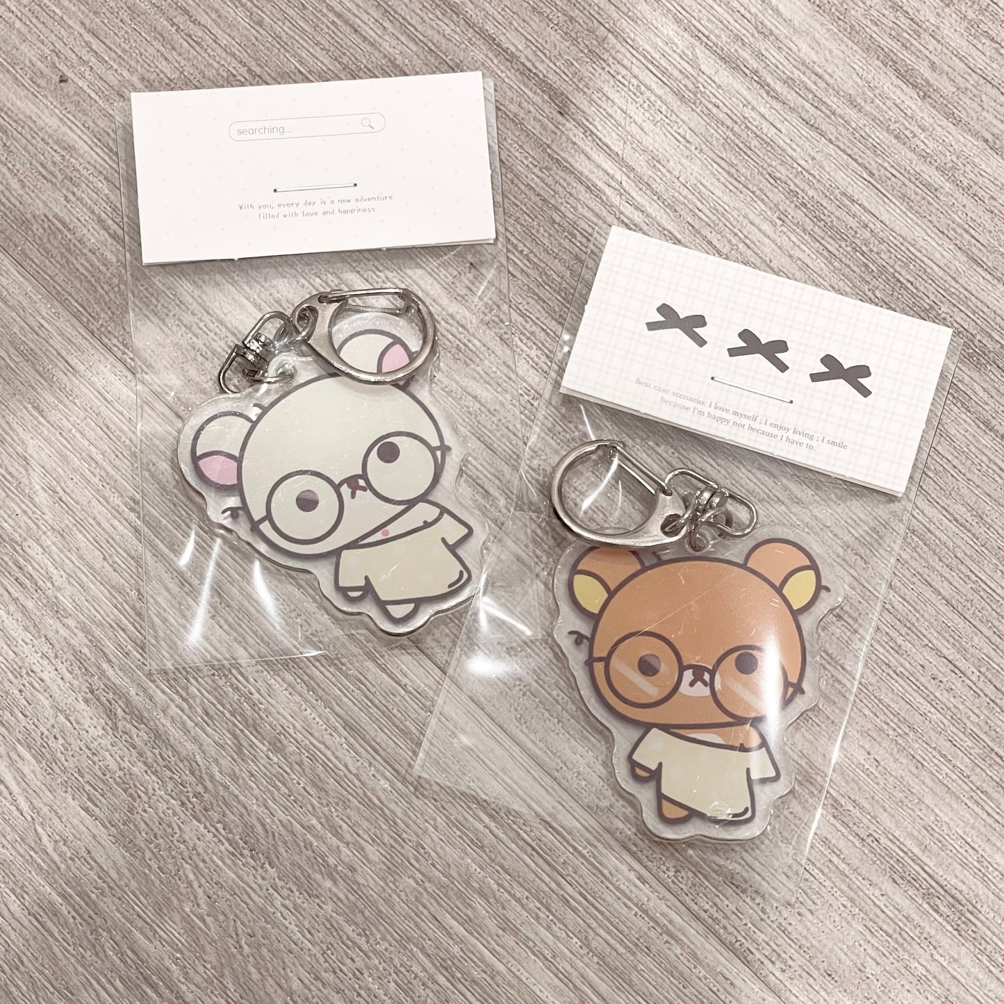 {HRTSTICKER} 5 types rilakkuma acrylic keychains